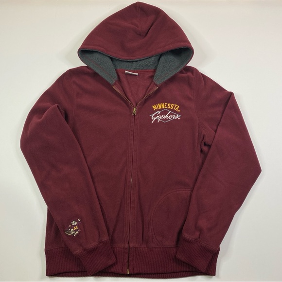 University of‎ Minnesota Fleece Hoodie Women's Large Golden Gophers Embroidered - Picture 1 of 9